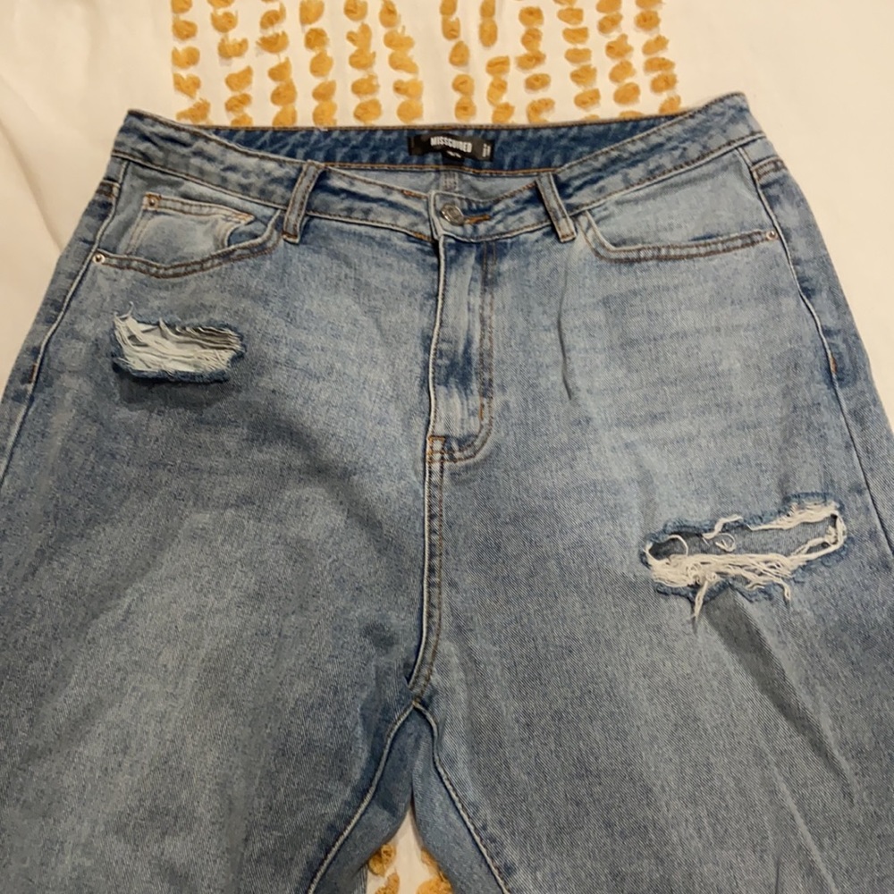 Missguided wide leg jeans